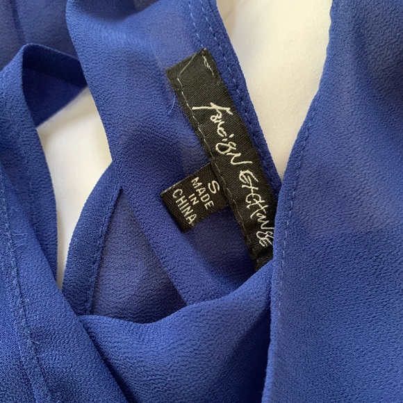 Blue Chiffon Top - Picture 3 of 3